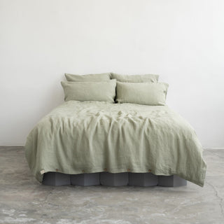 Sage Linen Duvet Cover Set - Linen Tales B2B 