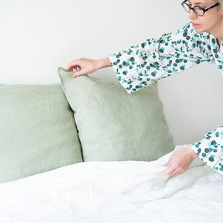 Sage Linen Pillowcase - Linen Tales B2B 