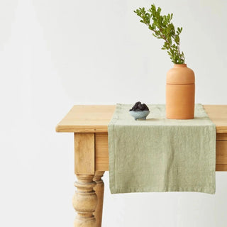 Sage Linen Table Runner - Linen Tales B2B 
