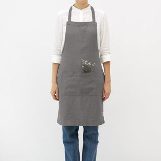 Stone Linen Daily Apron - Linen Tales B2B 