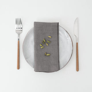 Stone Linen Napkins Set of 2 - Linen Tales B2B 