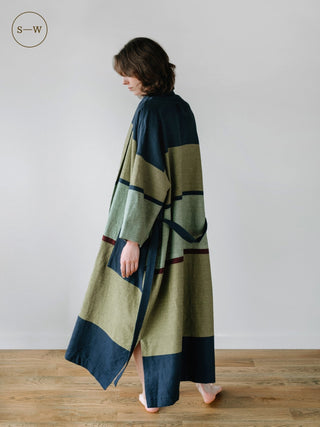 Stripe Linen Blend Gown - Linen Tales B2B 4