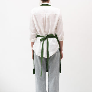 True Green Linen Daily Apron - Linen Tales B2B 3
