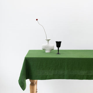 True Green Linen Tablecloth - Linen Tales B2B 