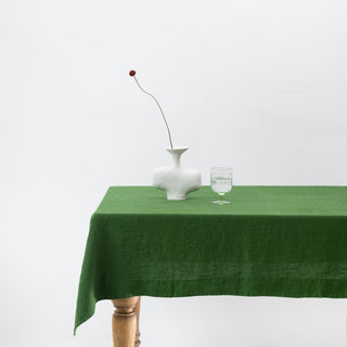 True Green Linen Tablecloth - Linen Tales B2B 