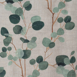 Unwashed Eucalyptus on Light Natural Linen Fabric 185 g/sq.m - Linen Tales B2B 