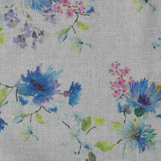 Unwashed Flowers on Light Natural Linen Fabric 185 g/sq.m - Linen Tales B2B 