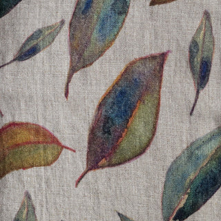Unwashed Golden Fall on Dark Natural Linen Fabric 240 g/sq.m - Linen Tales B2B 
