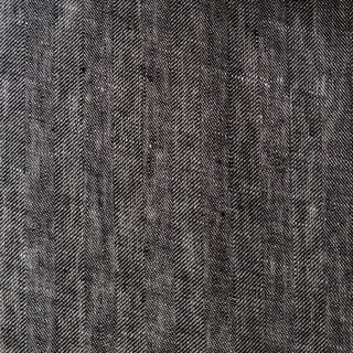 Unwashed Herringbone Grey Linen Fabric 170 g/m2 - Linen Tales B2B 