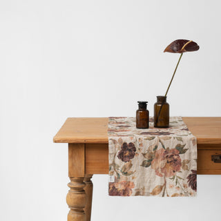 Vintage Roses Linen Table Runner - Linen Tales B2B 