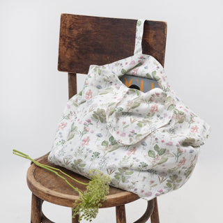 White Botany Linen Big Bag - Linen Tales B2B 