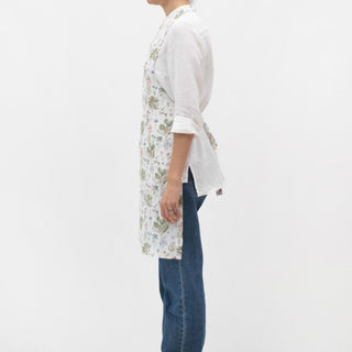 White Botany Linen Daily Apron - Linen Tales B2B 