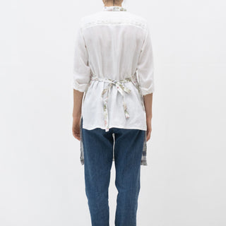 White Botany Linen Daily Apron - Linen Tales B2B 3