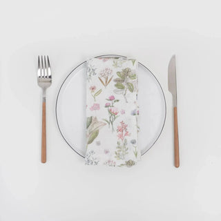 White Botany Linen Napkins Set of 2 - Linen Tales B2B 