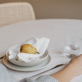 White Lightweight Linen Napkins Set of 2 - Linen Tales B2B 