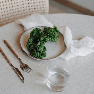 White Lightweight Linen Napkins Set of 2 - Linen Tales B2B 3