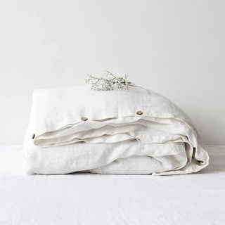 White Linen Duvet Cover - Linen Tales B2B 