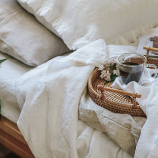 White Linen Duvet Cover - Linen Tales B2B 
