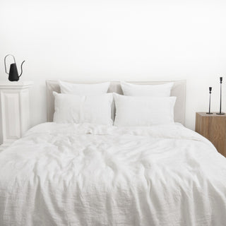 White Linen Duvet Cover Set - Linen Tales B2B 