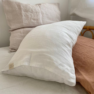 White Linen Pillowcase - Linen Tales B2B 