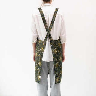 Woodland Linen Crossback Apron - Linen Tales 3