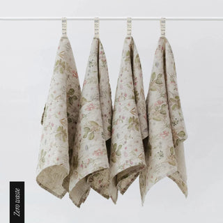 Zero Waste Botany Linen Kitchen Towels Set of 4 - Linen Tales B2B 