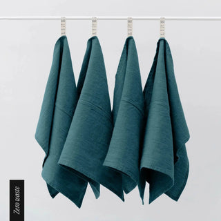 Zero Waste Deep Water Linen Kitchen Towels Set of 4 - Linen Tales B2B 