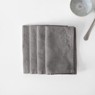 Zero Waste Stone Linen Napkins Set of 4 - Linen Tales B2B 