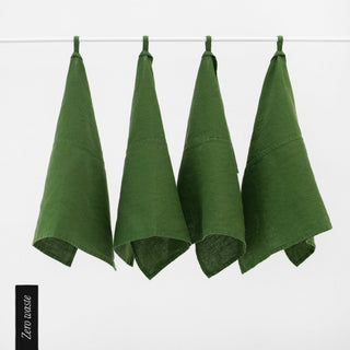 Zero Waste True Green Linen Kitchen Towels Set of 4 - Linen Tales B2B 